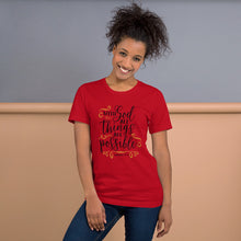 Load image into Gallery viewer, Short-Sleeve Unisex T-Shirt All Things Possible